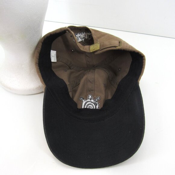 GAIA gaiasport.com Embroidered Sea Turtle Logo Men Brown Adj Strap Back Cap Hat - Picture 7 of 8